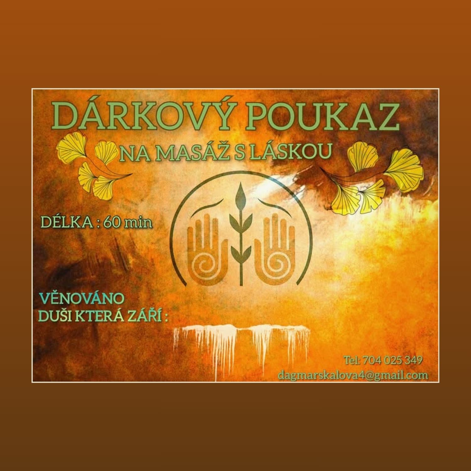 Dárkový poukaz na masáž